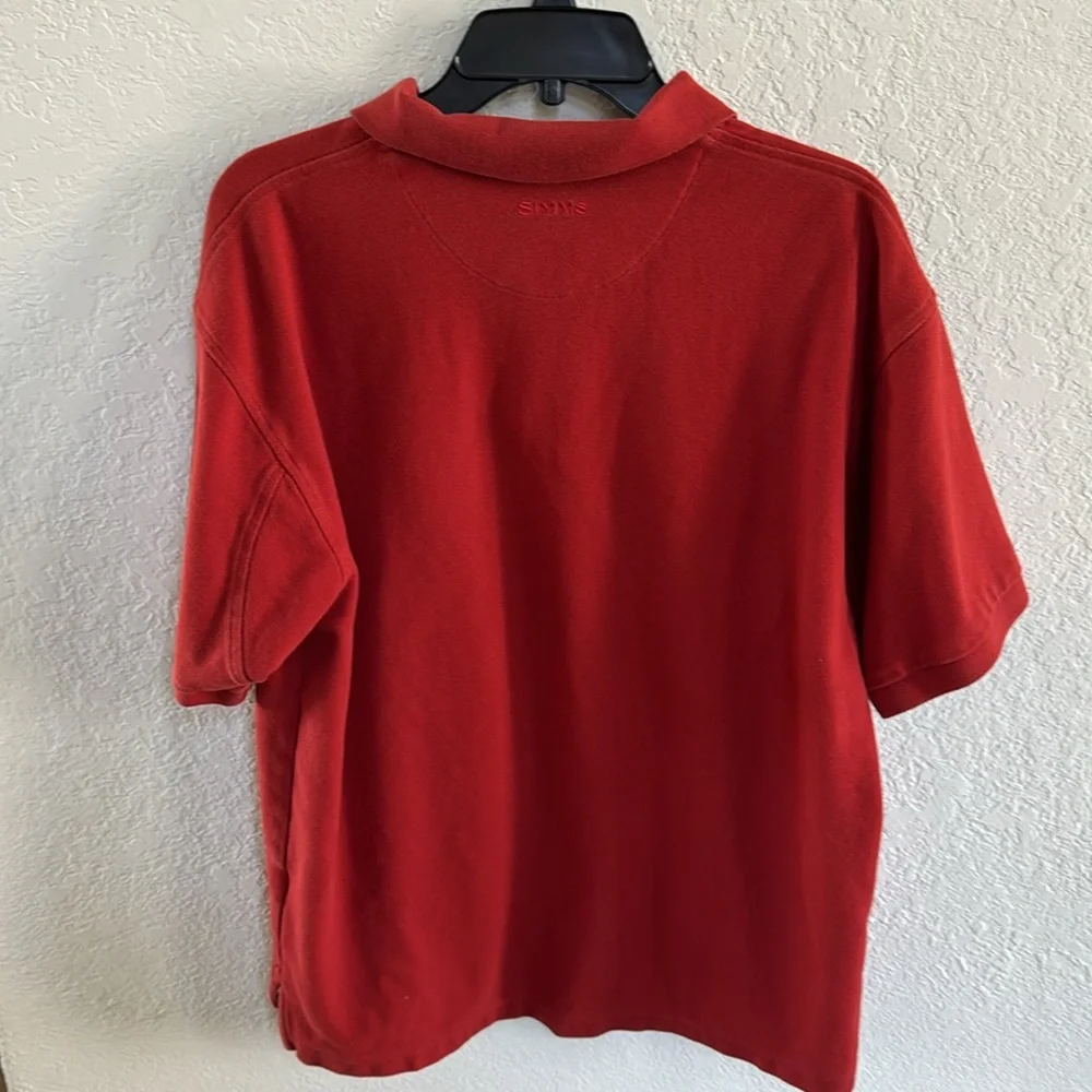 Simms Rust Polo Shirt - Picture 4 of 5